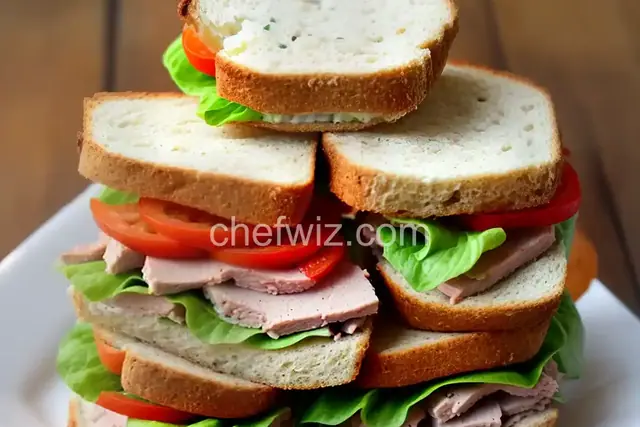 Deviled Ham Tea Sandwiches