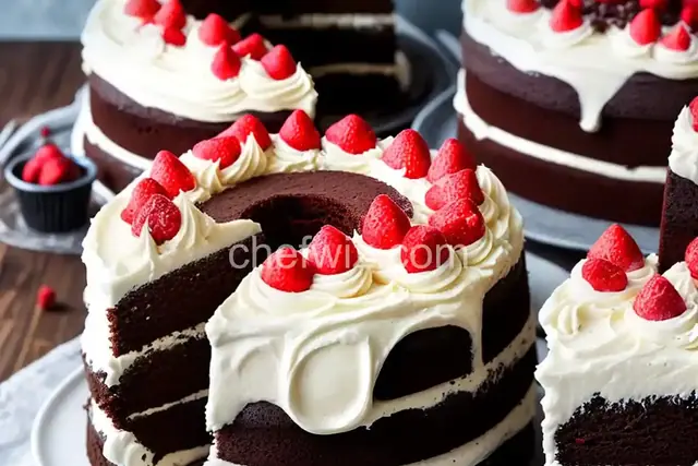 Devil's Food Layer Cake with Peppermint Frosting