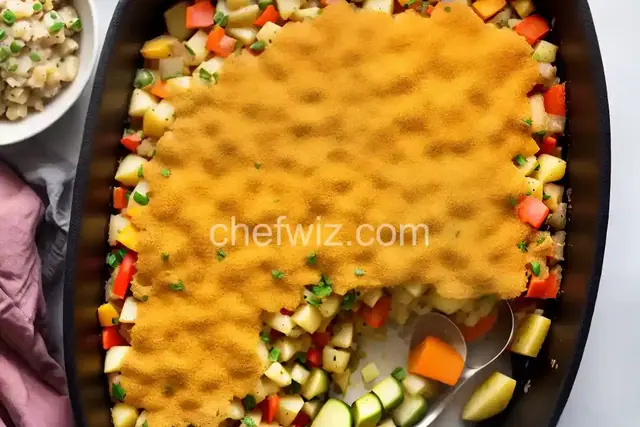 Diced Potato Casserole with Vegetables
