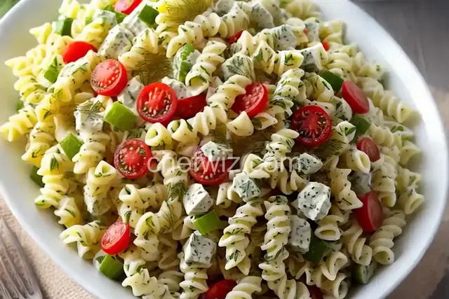 Dill Pickle Pasta Salad