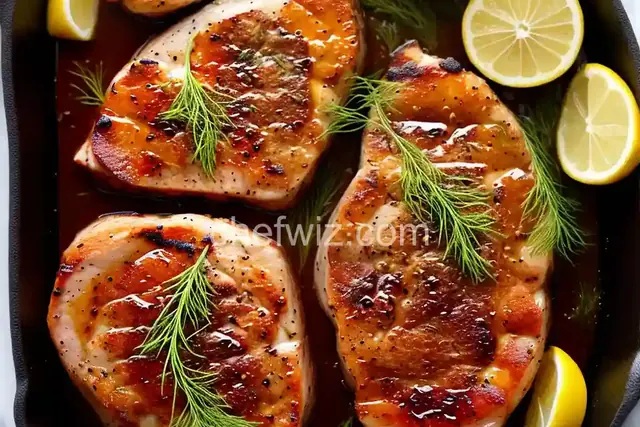 Dill and Honey Pork Chops