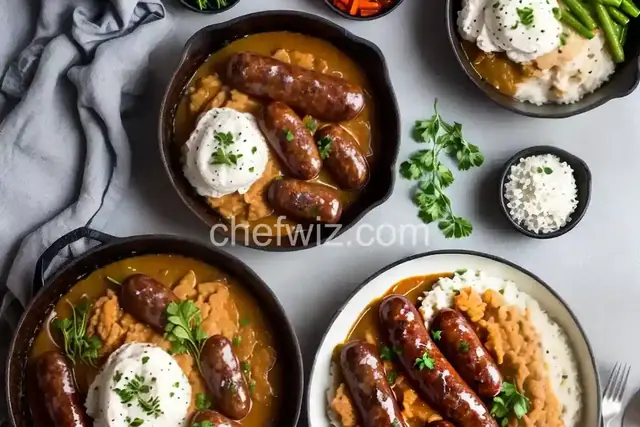 Dinner Tonight: Bangers and Mash with Onion Gravy Recipe