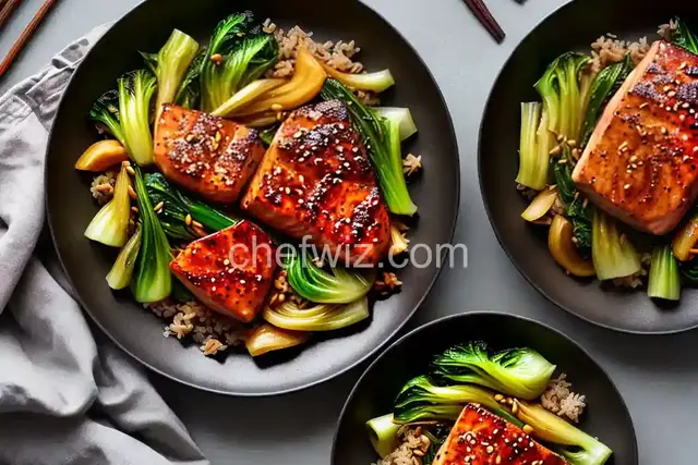 Dinner Tonight: Honey-Soy Glazed Salmon with Bok Choy Recipe