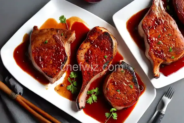 Dinner Tonight: Pork Chops with Cherry Sauce Recipe