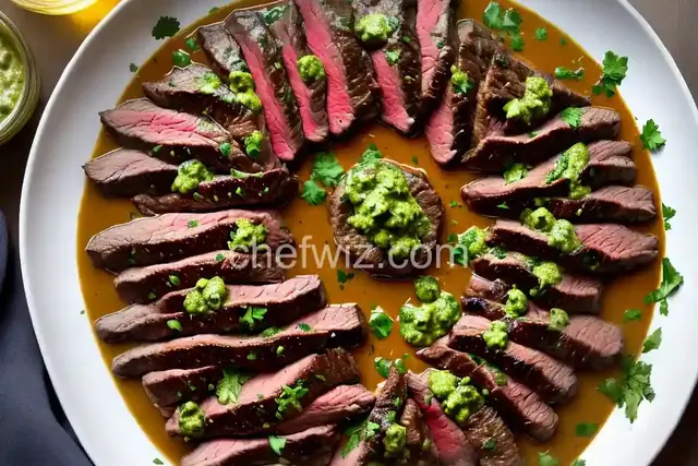 Dinner Tonight: Skirt Steak with Cilantro Garlic Sauce Recipe