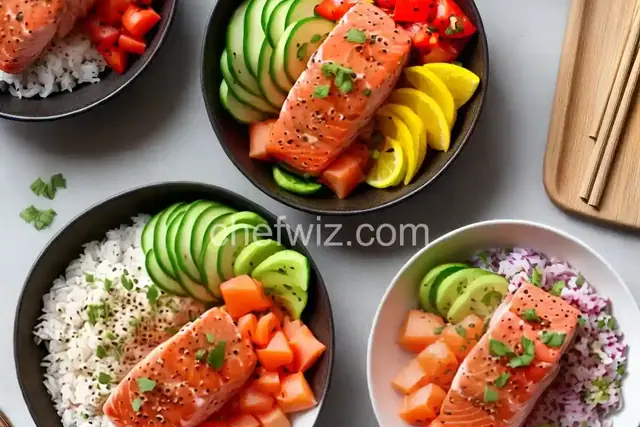 Do-It-Yourself Salmon Poke Bowls