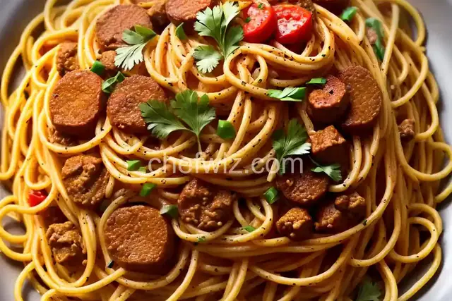 Dominican Style Spaghetti
