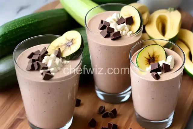 Don't Knock it Until You Try it Zucchini Chocolate Banana Nut Milkshake