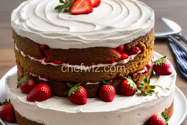 Dos Leches Strawberry Cake