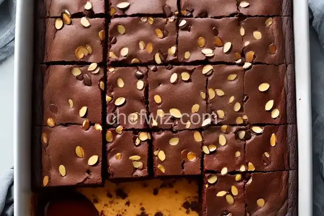 Double-Almond Chocolate Brownie