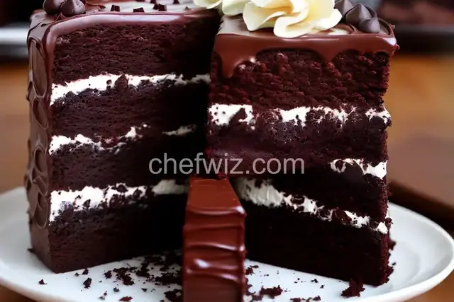 Double Chocolate Brownie Cake