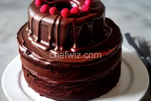 Double Fudge Cake with Chocolate Buttercream Frosting