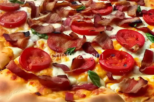 Double-Ranch Pizza with Chicken and Bacon