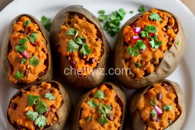 Double-Yummy Chili Stuffed Baked Potatoes