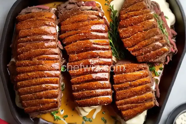 Dripping Roast Beef Sandwiches with Melted Provolone