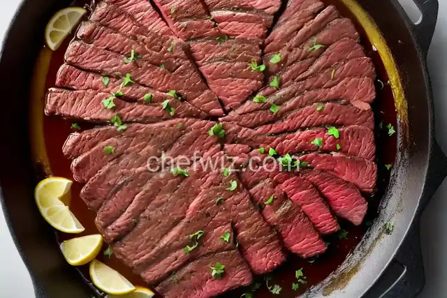 Drunken Flat Iron Steak