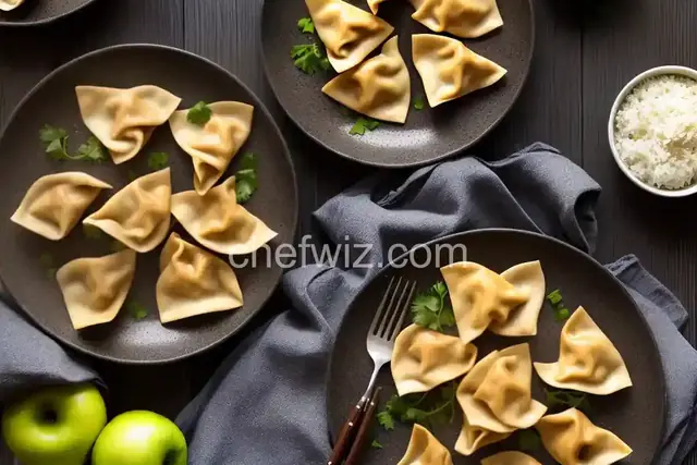 Duck and Apple Wontons