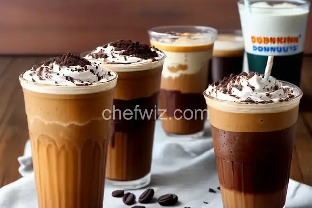 Dunkin Donuts  Oreo Coffee Coolatta