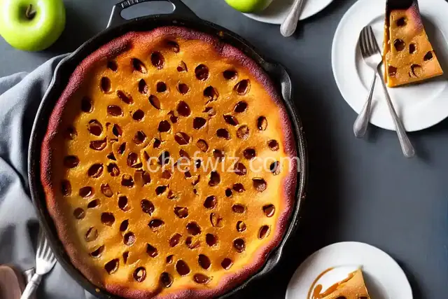 Easiest Caramel Apple Clafoutis