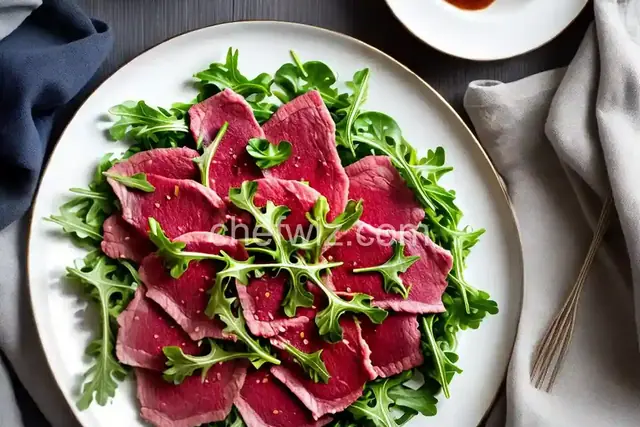 Easy Beef Carpaccio With Arugula