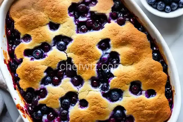 Easy Blueberry Cobbler