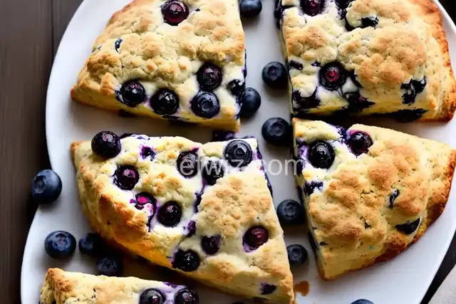 Easy Blueberry Cream Scones