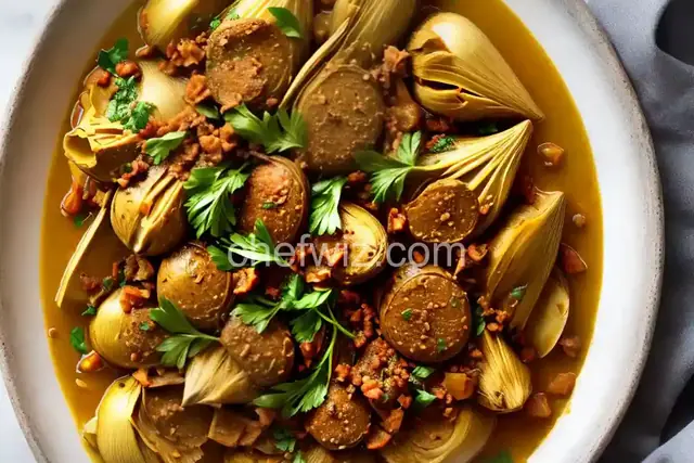 Easy Carciofi alla Romana (Roman Braised Artichoke Hearts)