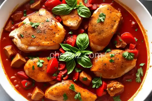 Easy Chicken Cacciatore