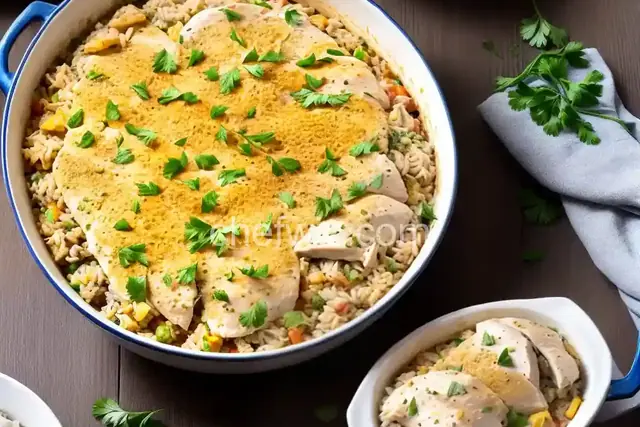 Easy Chicken Rice Casserole