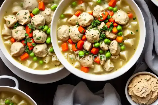 Easy Chicken and Dumplings with Vegetables