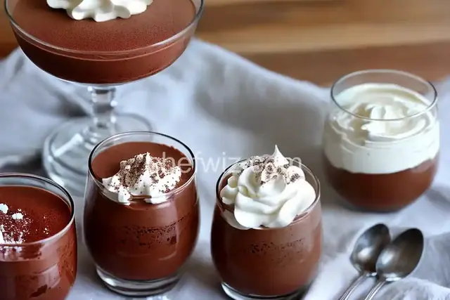Easy Chocolate Mousse With Whipped Cream and Sea Salt