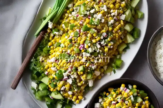 Easy Corn and Green Onion Salad