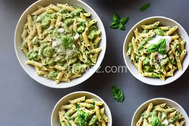 Easy Creamy Pesto Pasta