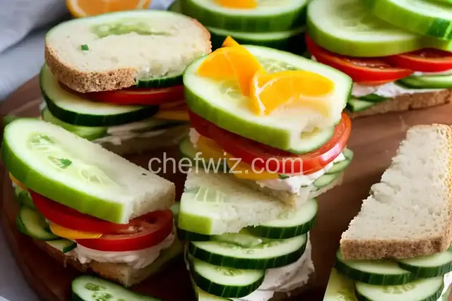 Easy Cucumber Party Sandwiches