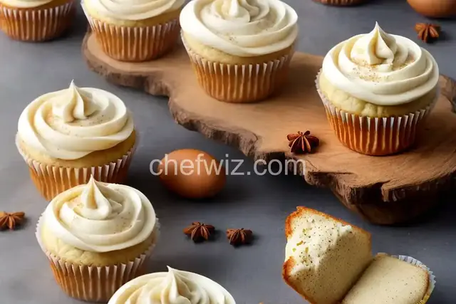 Easy Eggnog Cupcakes