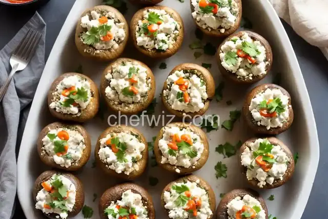 Easy Feta-Stuffed Mushrooms