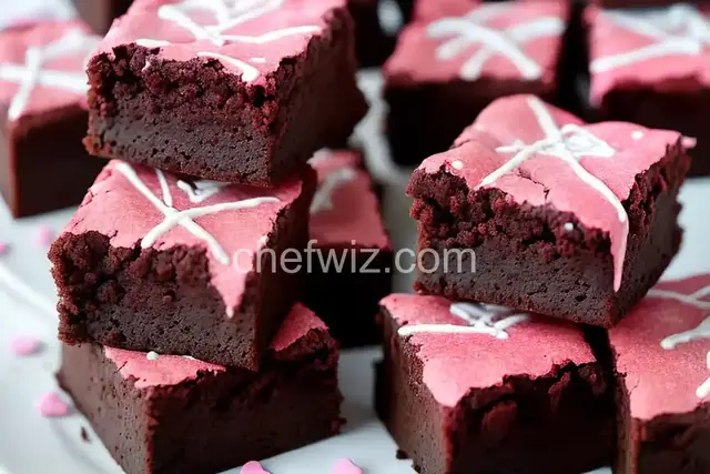 Easy Frosted Valentine's Brownies Recipe
