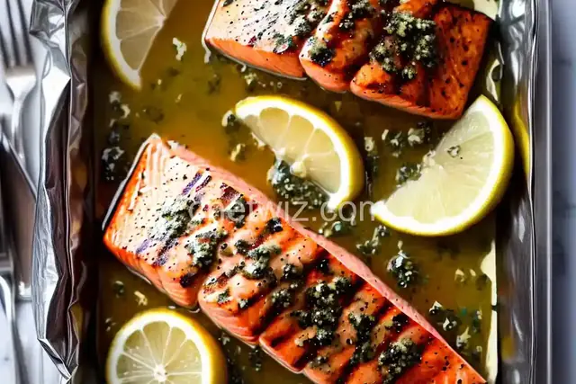 Easy Grilled Salmon in Foil With Lemon-Garlic-Herb Butter