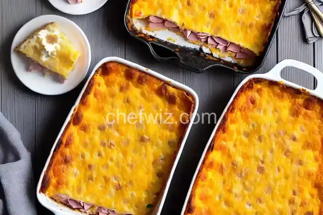 Easy Ham and Cheese Breakfast Casserole