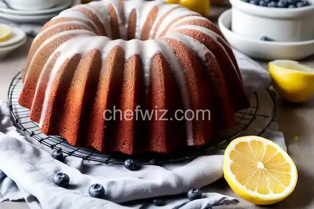 Easy Lemon-Blueberry Bundt Cake
