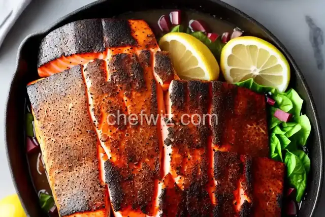 Easy Lemon Pepper Blackened Salmon