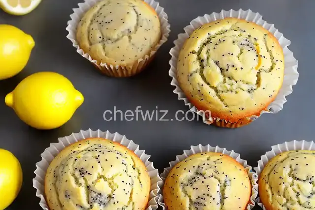 Easy Lemon Poppy Seed Muffins