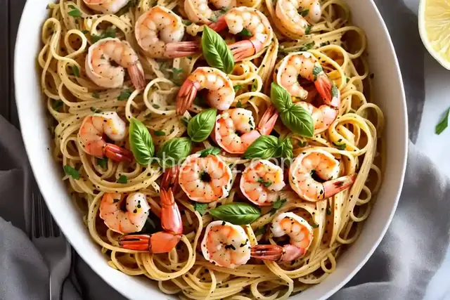 Easy Lemon Shrimp Pasta