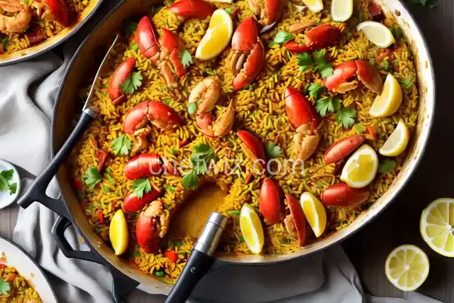 Easy Lobster Paella