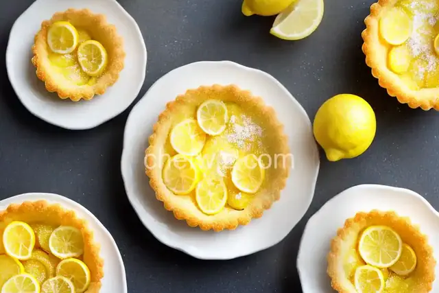 Easy Mini Lemon Tarts with Shortbread Crust