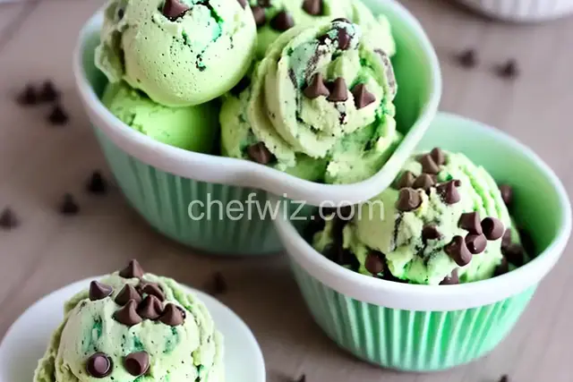 Easy Mint Chocolate Chip Ice Cream