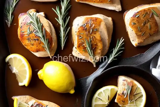 Easy Pan-Roasted Chicken Breasts With Lemon and Rosemary Pan Sauce Recipe