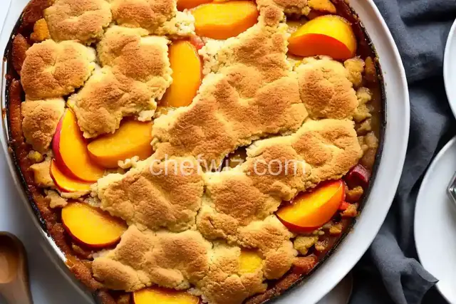 Easy Peach Cobbler with Canned Peaches