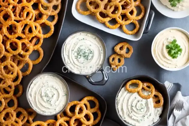 Easy Pretzel Spread with Cheese Dip