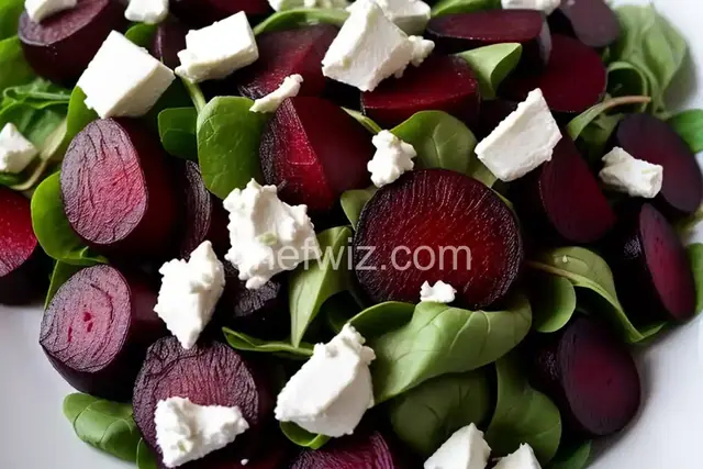 Easy Roasted Beet Salad with Goat Cheese